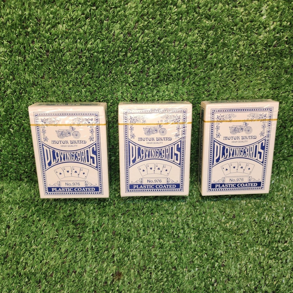 New Motor Brand No. 976 High QualIty Playing Cards Sealed Lot Of 3